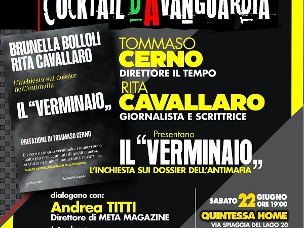 Cultura: Tommaso Cerno a Castel Gandolfo per presentare “Il Verminaio, l’inchiesta sui dossier dell’antimafia”